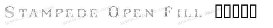 Stampede Open Fill字体转换